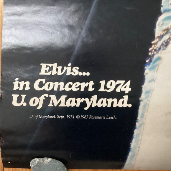 VINTAGE DOUBLE SIDED ELVIS POSTER  IN CONCERT 1974 SPECIAL ANNIVERSARY ISSUE - Picture 6 of 12